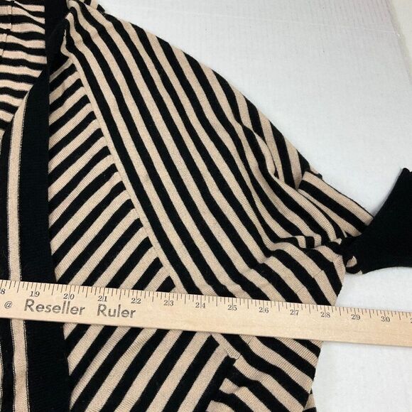 Splendid Open Front Cardigan Striped Dolman 3/4 Sleeve Loose Fit Sweater XS/S - Picture 8 of 11